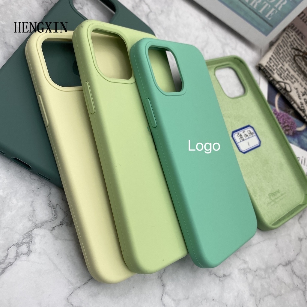 Matcha blue full silicone phone case for iP  6 6s 7 8 7p 8p x xs xr xsmax 11 11pro 11promax 12 12pro 12promax 13 13pro 13pro 13promax drop protective case