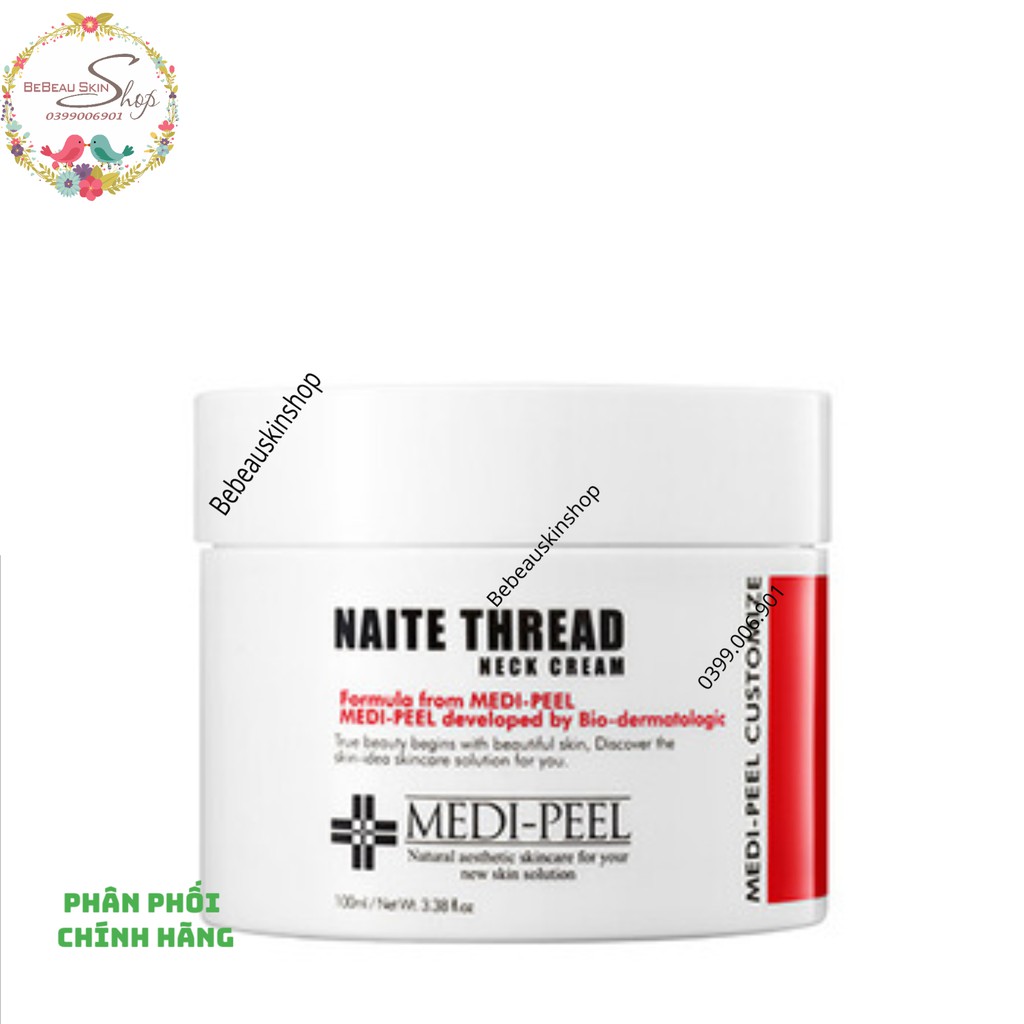 Kem Dưỡng Da Cổ MEDI-PEEL NAITE THREAD Neck Cream Medi Peel - Bebeau [Chính Hãng]