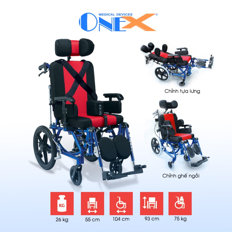 Xe lăn người già OneX đa chức năng