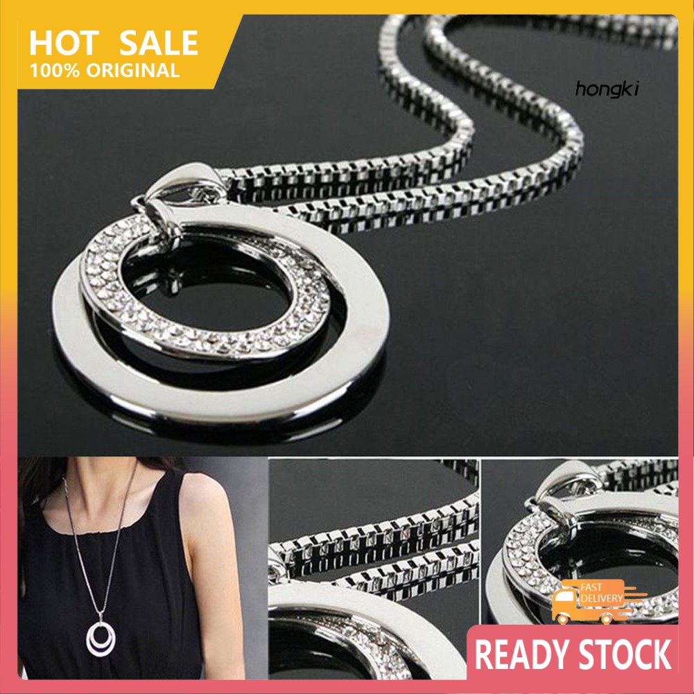 vòng cổ Hợp Kim Dáng Dài Đính Đá Nhân Tạo Thời Trang