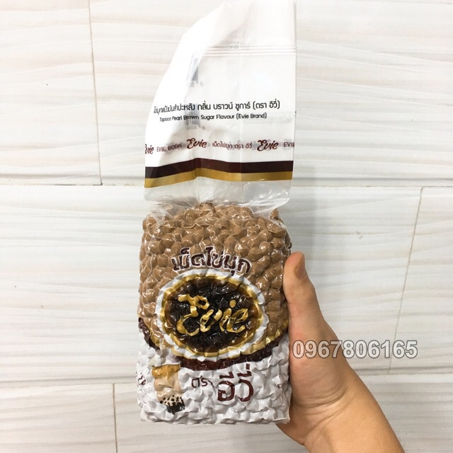 Trân Châu Đen EVIE Thái Lan 1Kg – Nguyên Liệu Nấu Sữa Chưa, Trân Châu Đường Đen Nhập Khẩu Chính Hãng