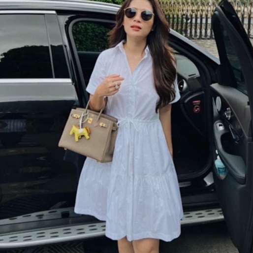 MYA - VÁY ĐẦM ZARA SOMI COTTON HAI MÀU TRẮNG VÀ ĐEN CHẤT COTTON