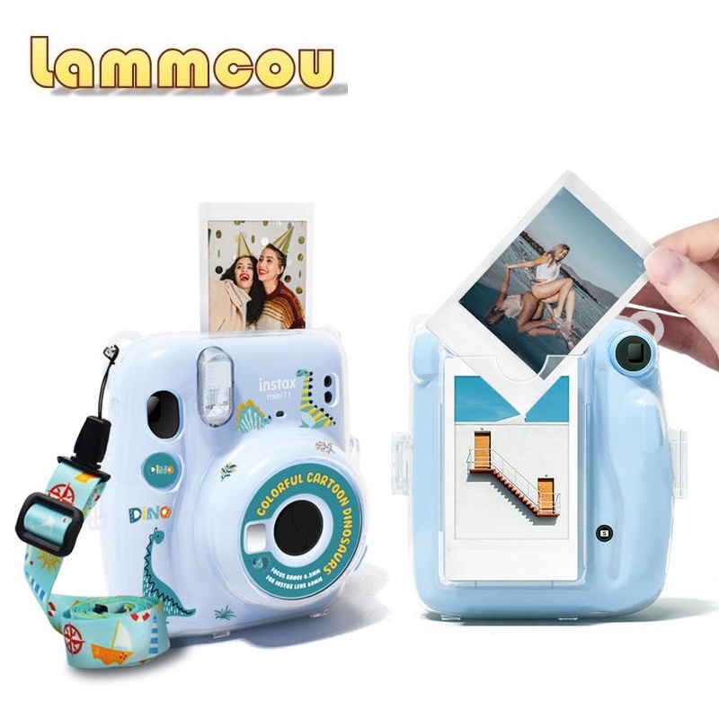 Túi da PU LAMMCOU đựng máy ảnh thích hợp cho Fujifilm Instax mini 12 11 10 9 8 với 9 kiểu thiết kế