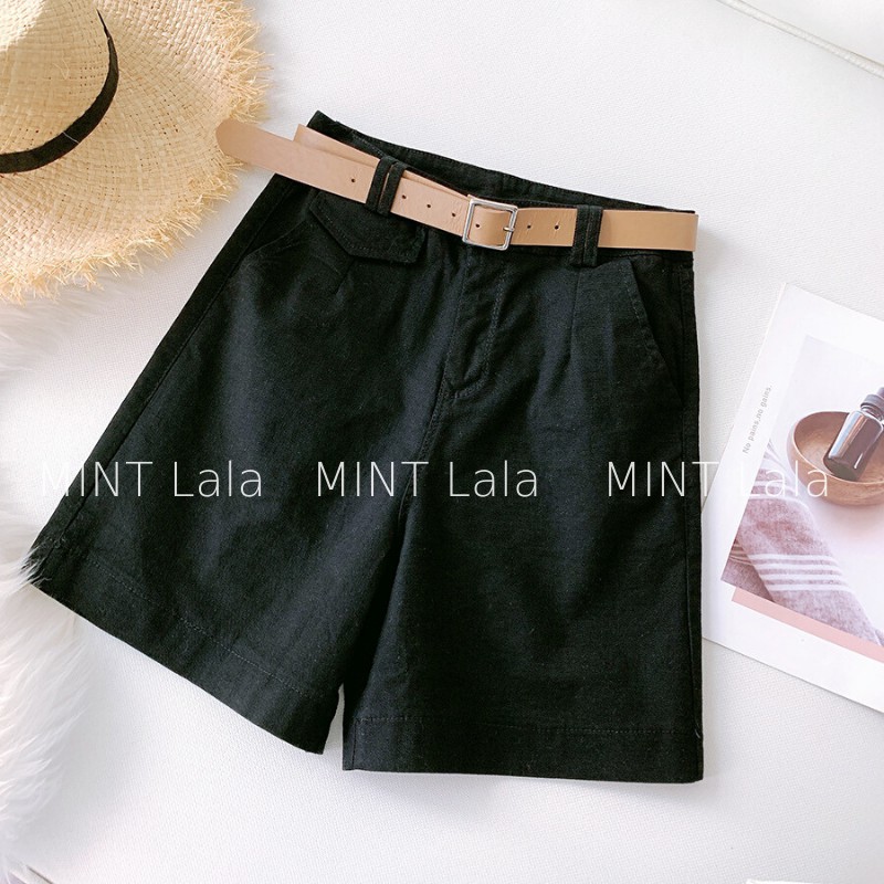 Quần Sọt Nữ Lưng Cao Chất Co Giãn Kèm Dây Lưng Xịn