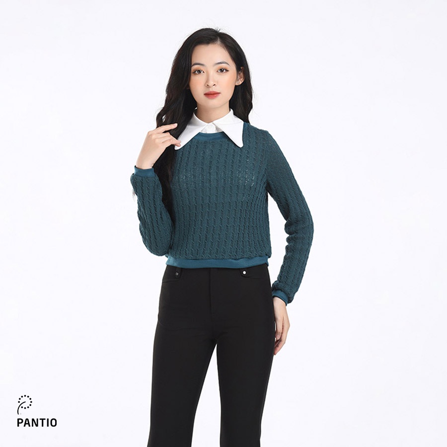 Áo thun nữ chất liệu cotton cổ tròn dáng boom FAS92500 - PANTIO