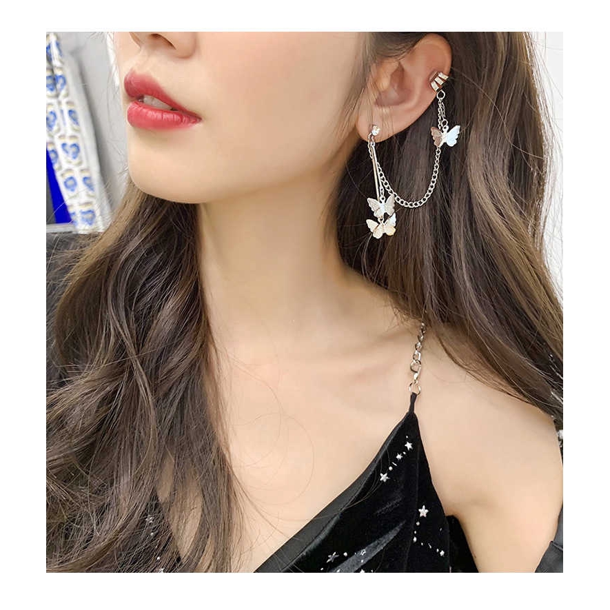Bông tai hình bướm và xương cá thời trang cá tính