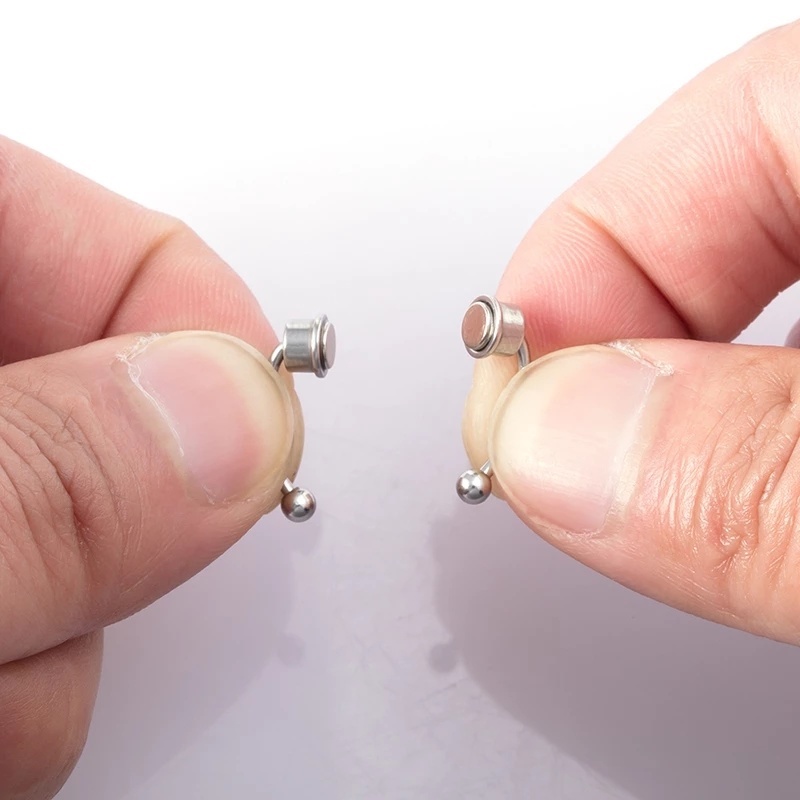 Khuyên Mũi Giả Hợp Kim Từ Tính Thời Trang Unisex