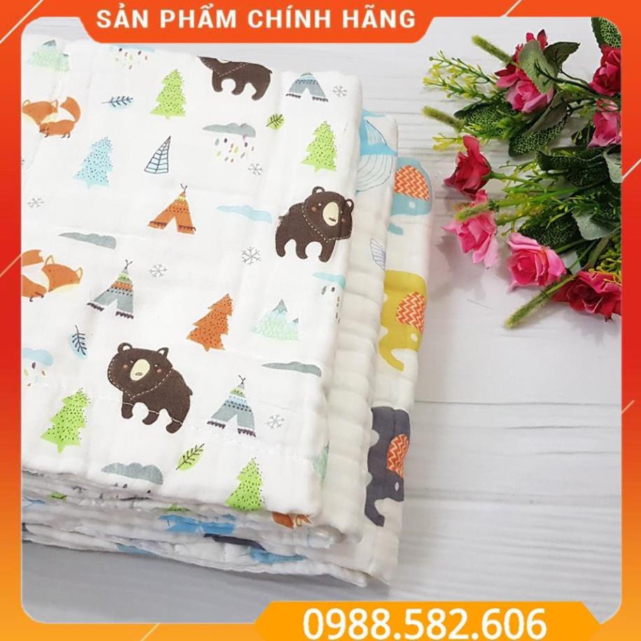 Khăn Xô Đa Năng 6 Lớp Dày Dặn, Mềm Mịn (Họa Tiết Giao Ngẫu Nhiên) - BTT00189