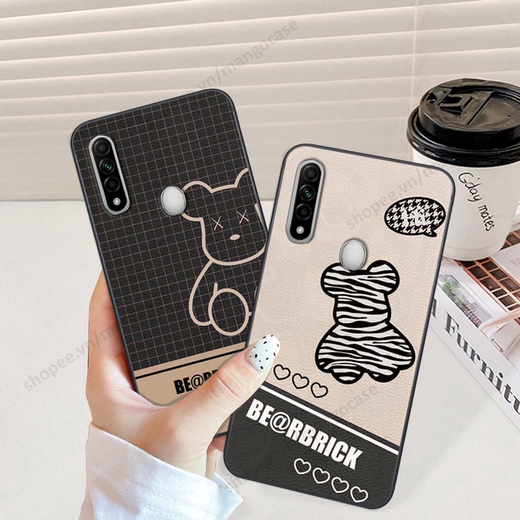 Ốp lưng Oppo A74 / A94 / A95 in hình happy nice, bé gấu đáng yêu
