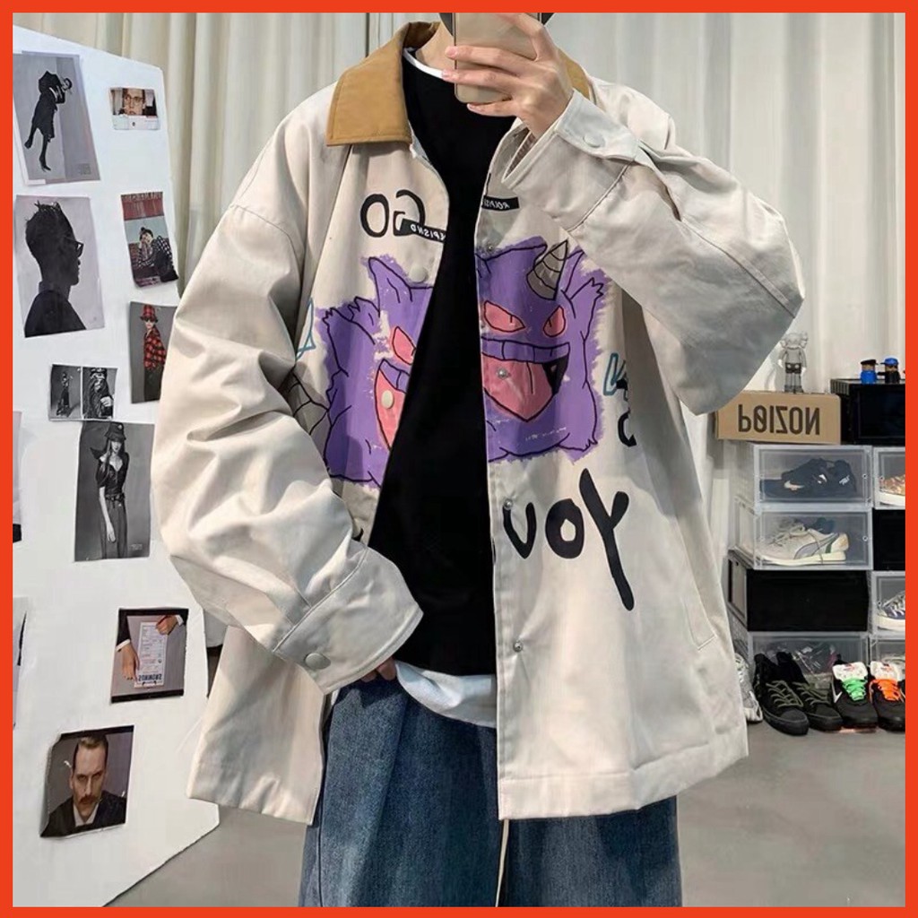 𝗡𝗘𝗪 𝗔𝗥𝗥𝗜𝗩𝗔𝗟  Áo khoác sơmi kaki unisex form rộng  Wind Go Your ulzzang Wind