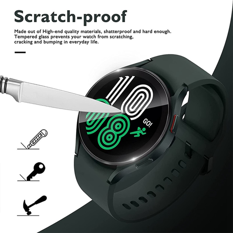 2 Miếng Dán Hydrogel Mềm Bảo Vệ Màn Hình Đồng Hồ Samsung Galaxy Watch 5 40mm 44mm 5 40mm Kính