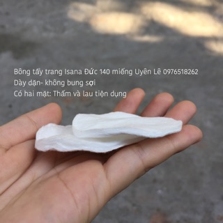 Bông tẩy trang Isana Đức 140 miếng