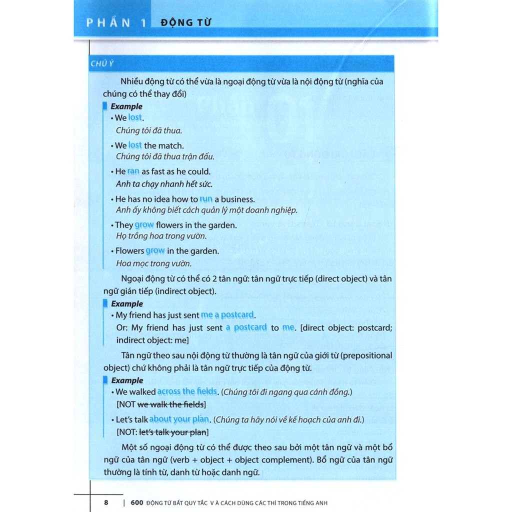 Sách - The Langmaster - 600 Động Từ Bất Quy Tắc Và Cách Dùng Các Thì Trong Tiếng Anh - MT