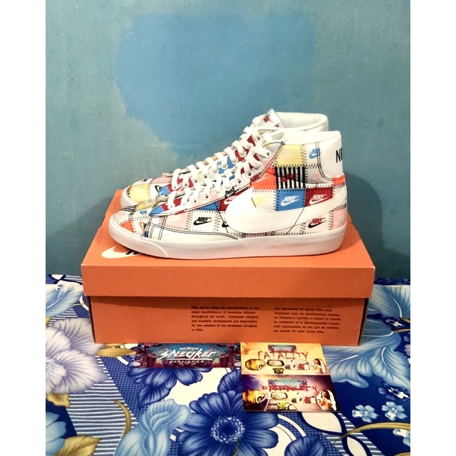 'Giày Cổ Cao' Nike Blazer Mid 'Patchwork'