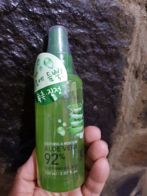 Sale 28% Xịt Khoáng Lô Hội Nature Republic Soothing & Moisture Aloe Vera 92% Soothing Gel Mist (150ml) | BigBuy360 - bigbuy360.vn