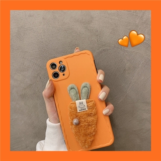 Ốp Điện Thoại Hình Củ Cà Rốt Chống Rơi Cho iPhone 12 11 pro MAX 6 6s 7 8 plus X XS MAX XR