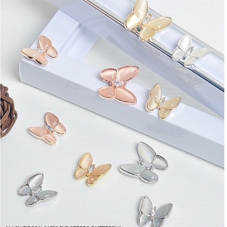 Charm nail hình bướm mắt mèo
