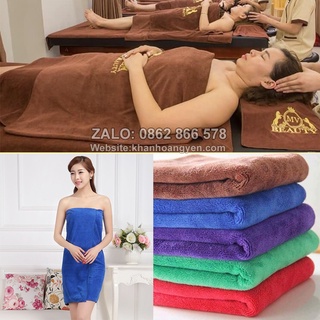 Khăn body quấn người, khăn tắm spa, khăn đắp người spa