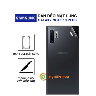 Dán lưng Samsung Note 10 Plus dẻo trong suốt PPF tự phục hồi vết xước - Dán lưng Samsung Galaxy Note 10 Plus