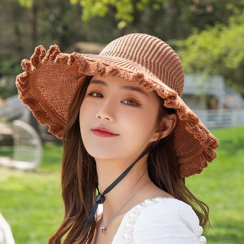 Nón Chống Nắng Hở Đầu Viền Nhúng Bèo Xinh Xắn RQN2140