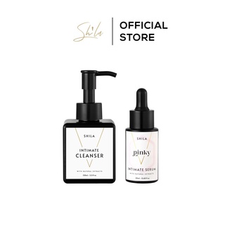 Combo dung dịch vệ sinh Shila và tinh chất phục hồi Shila (Shila Intimate Cleanser, Shila Serum Pinky/Glowy)