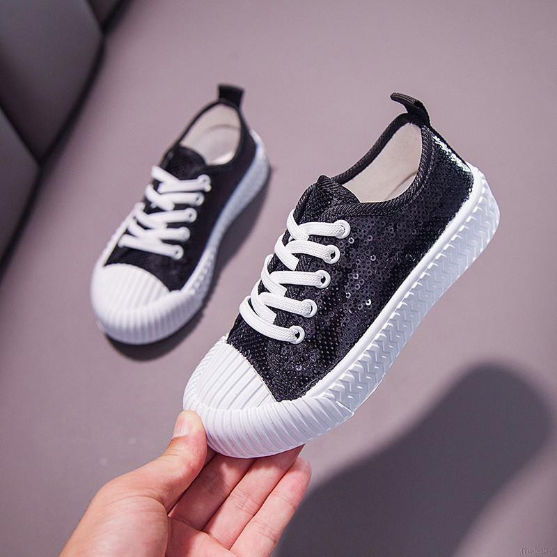 Giày Sneaker Đính Kim Tuyến Cho Bé Gái