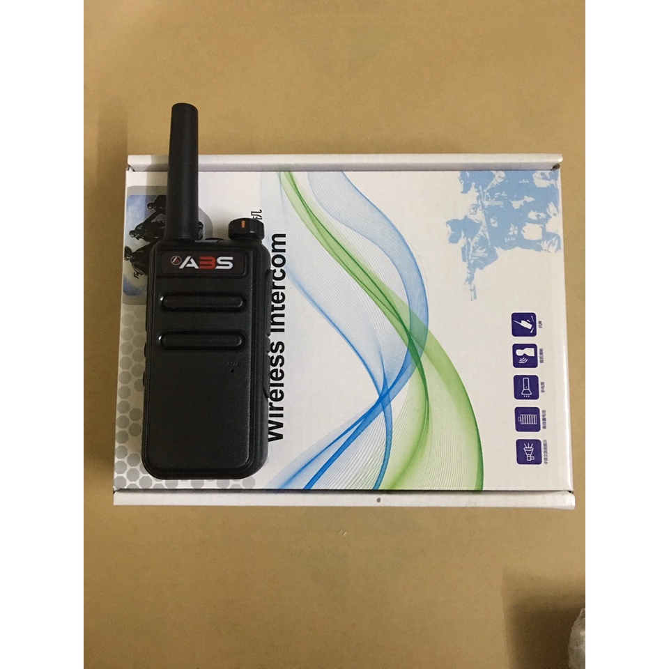 Bộ 10 Chiếc Bộ đàm Sạc USB Type C Đời mới ABS AB568 (Loa to&amp; Chống Từ tính, Cự ly liên lạc Xa, Pin sử dụng&gt;15 Tiếng)