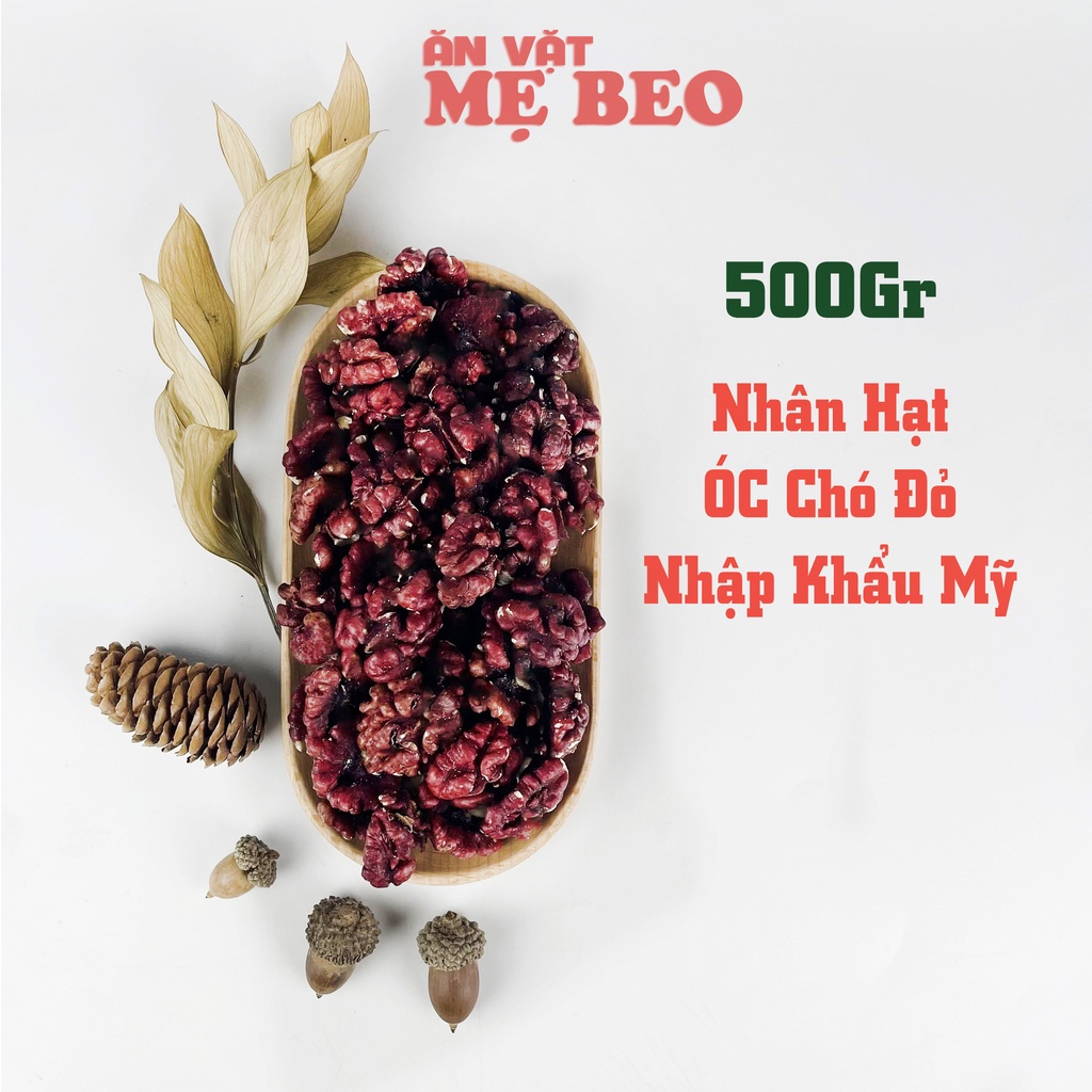 500Gr Nhân hạt óc chó đỏ nhập khẩu Mỹ sấy chín