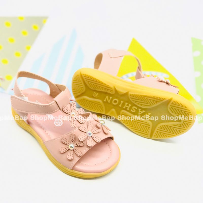 Dép sandal hoa cho bé gái từ 2 tới 14 tuổi