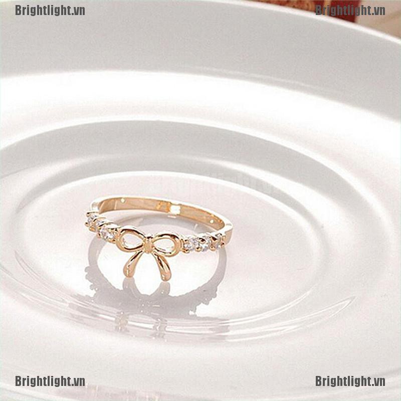Nhẫn Hình Bướm Đính Đá Thiết Kế Đơn Giản Và Quyến Rũ