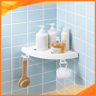 Kệ góc nhà tắm treo tường hút chân không, không cần khoan tường 9205