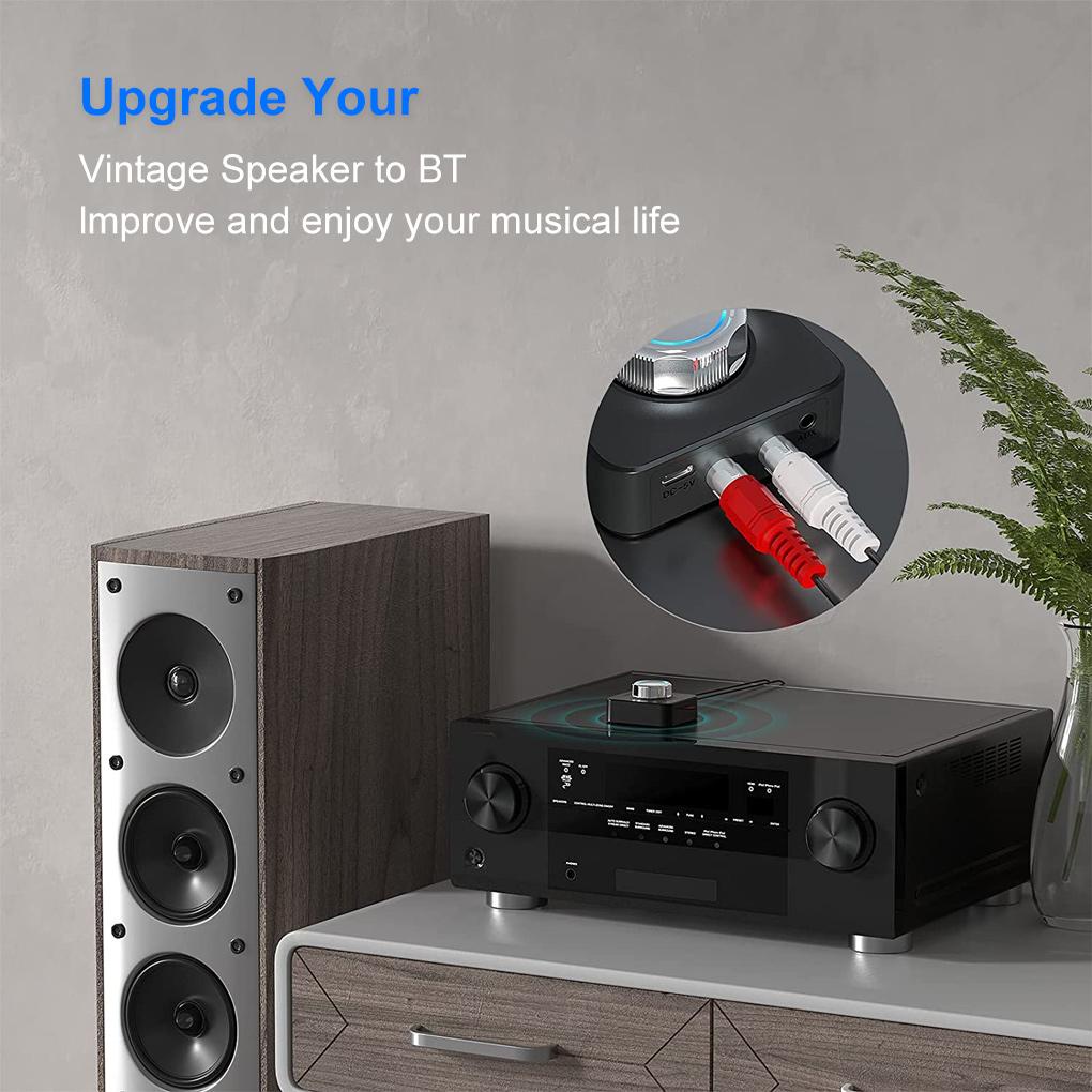 Thiết Bị Nhận Tín Hiệu Âm Thanh Bluetooth Có Núm Vặn Điều Chỉnh Được Cho Xe Hơi / Văn Phòng / Khách Sạn