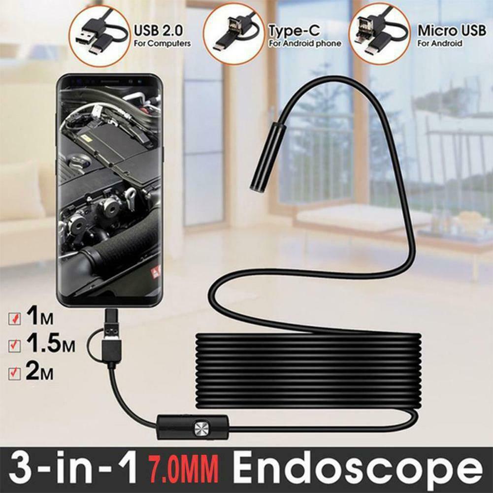 Camera nội soi mini HD 640x480 IP67 1/2/3.5m cứng type-C dẻo chuyên dụng cho kiểm tra xe hơi R0H5 | BigBuy360 - bigbuy360.vn