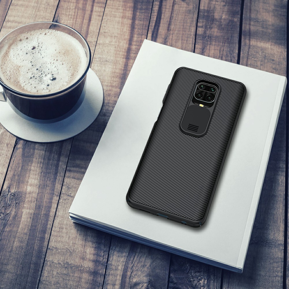 Ốp lưng Redmi Note 9s / Note 9 Pro / Note 10 / Note 10 Pro hiệu Nillkin che camera nhựa mỏng vân Carbon cao cấp