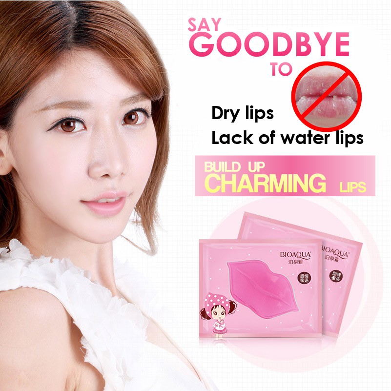 (Hàng Mới Về) Mặt Nạ Môi Collagen Tẩy Tế Bào Chết Dưỡng Ẩm Làm Mờ Vân Môi Bioaqua | BigBuy360 - bigbuy360.vn