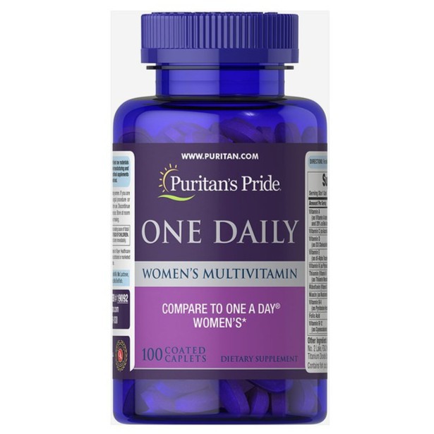 Vitamin tổng hợp nữ Puritan's Pride One Daily Women's Multivitamin 100 viên uống 1 viên/ngày