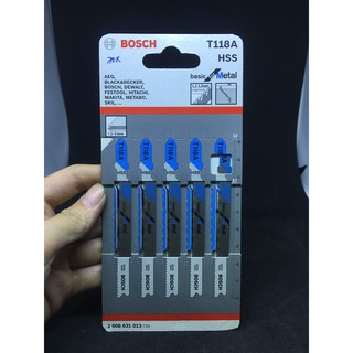[CHÍNH HÃNG] Lưỡi cưa lọng sắt dày Bosch T118A (1.1 - 1,5mm)