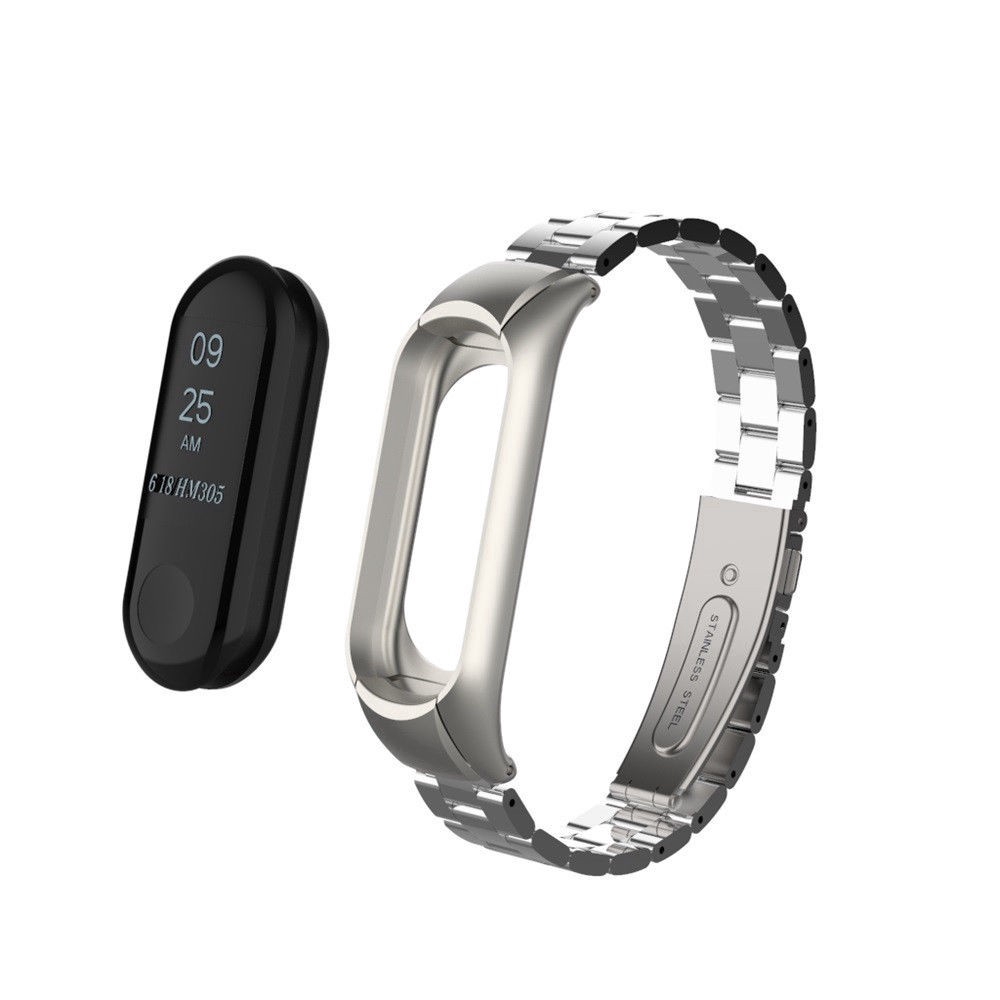 Dây Đeo Kim Loại Cho Đồng Hồ Thông Minh Xiaomi Mi Band 7 6 5 NFC Miband 4 3