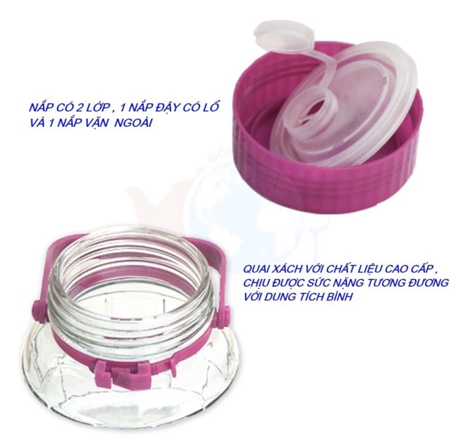 Bình Ngâm Rượu Thuỷ Tinh Nắp Tím 3L/5L/8L/10L/12L/16L | BigBuy360 - bigbuy360.vn