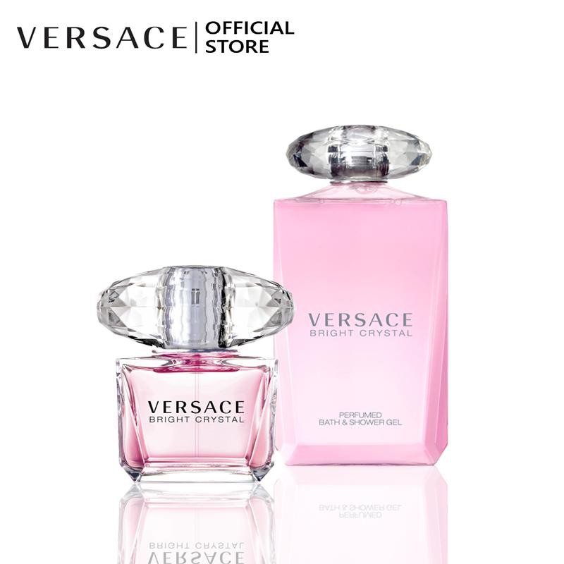 Bộ Nước hoa VERSACE Bright Crystal EDT 90ML và Sữa tắm VERSACE Bright Crystal Perfumed Bath and Shower Gel 200ML