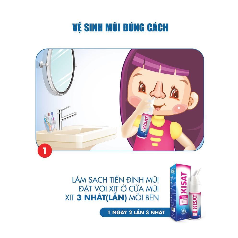 Nước biển sâu sạch thông mũi người lớn Xisat