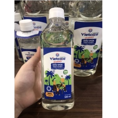 Dầu dừa Vietcoco organic dưỡng tóc chai 500ml