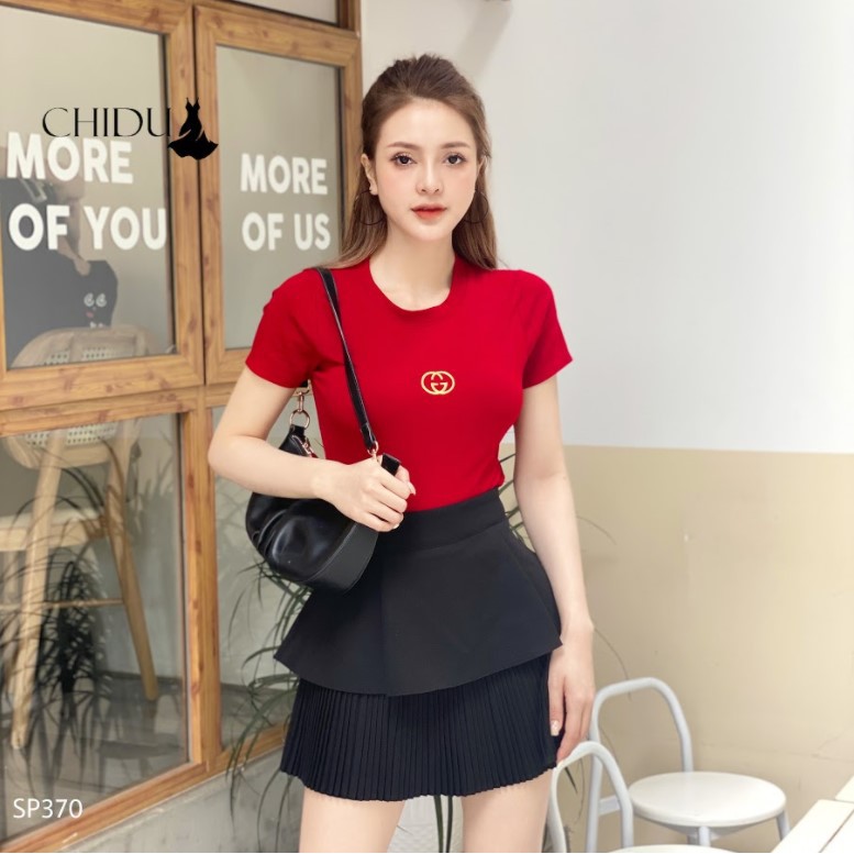 [ Mã WASTAPR giảm 10K đơn 50K] CHIDU Áo phông GG phong cách SP370 | BigBuy360 - bigbuy360.vn