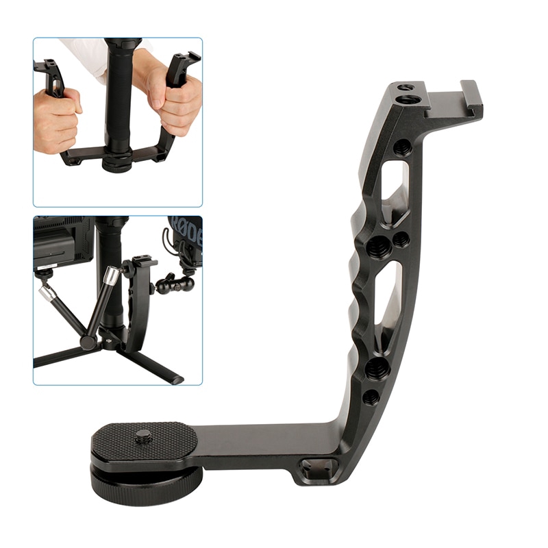 DH-03 L Loại Bracket micro đứng Xử lý Grip video Monitor Núi cho DJI Ronin s Zhiyun Crane 2 Moza không khí 2 Gimbal Phụ kiện | BigBuy360 - bigbuy360.vn