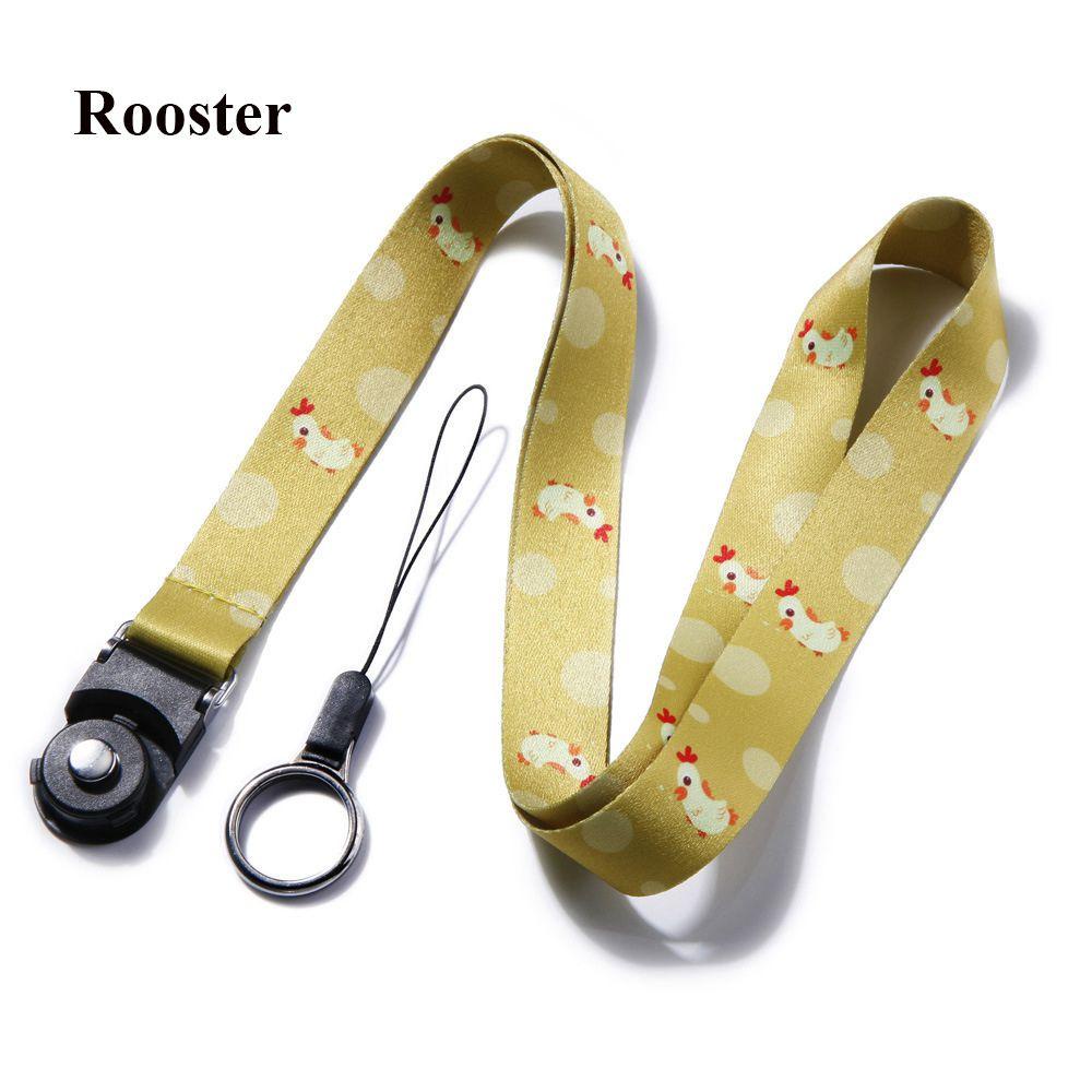 Dây Đeo Cổ Họa Tiết Hoạt Hình Dễ Thương Để Gắn Điện Thoại Tiện Dụng Giá Đỡ