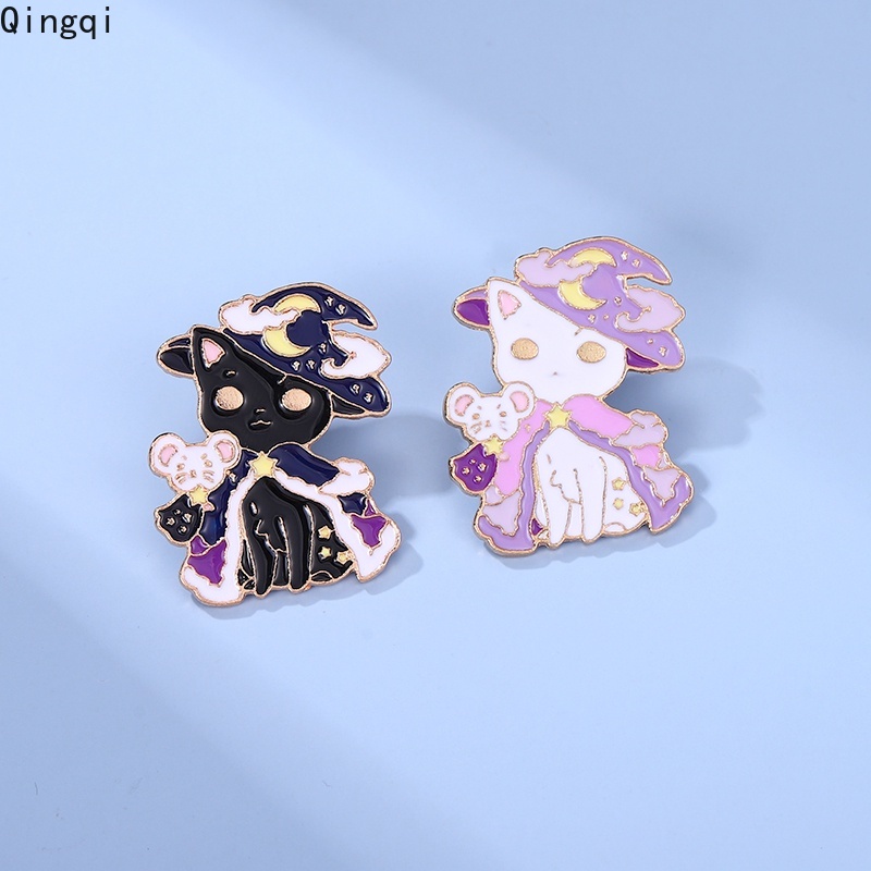 Ghim cài áo Miss Zoe hình chú mèo phù thủy đáng yêu