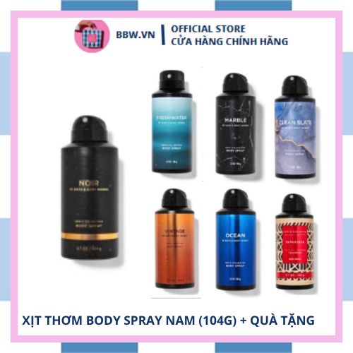 Xịt Thơm Toàn Thân Cho Nam Bath & Body Works Body Spray - BBW.VN