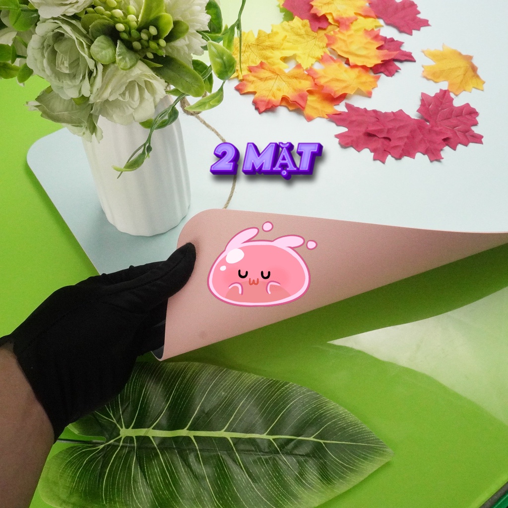 Lót chuột khổ lớn (pad chuột) chất liệu da, tấm lót trải bàn làm việc chống xước, chống thấm, di chuột nhậy