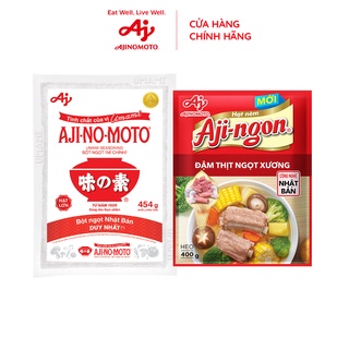 Combo 3 Bột ngọt AJI-NO-MOTO 454gx3 + 3 Hạt nêm Aji-ngon 400gx3