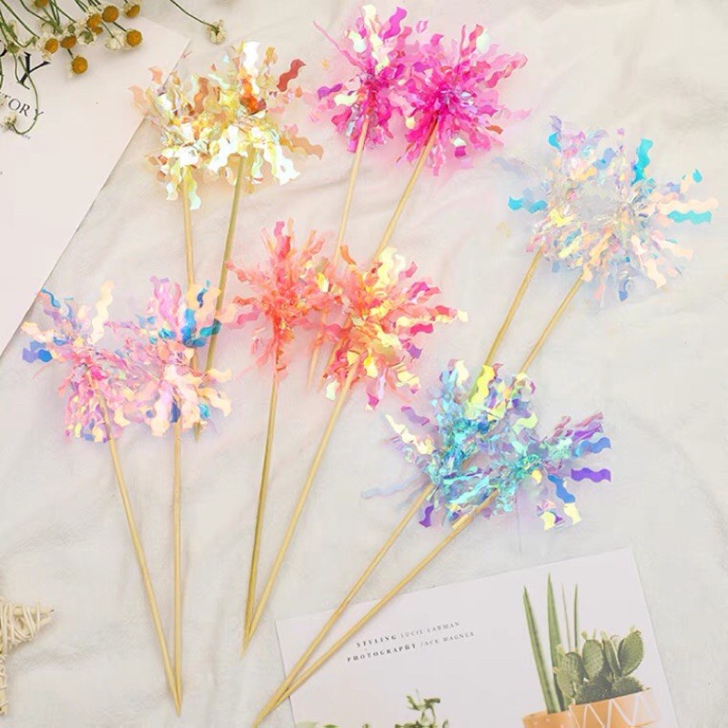 Set 2 Que Gắn Trang Trí Bánh Kem Nhiều Màu Dễ Thương